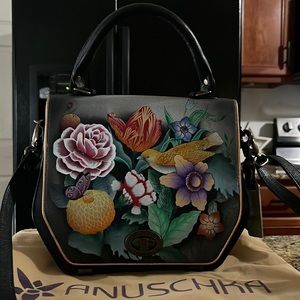 Anuschka 100% top grain leather crossbody